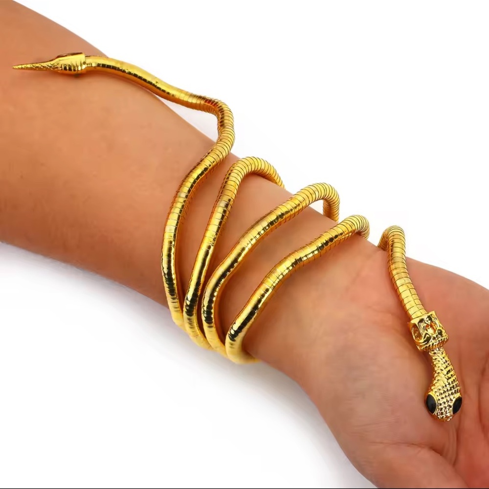 Snake Necklace For Adjustable Punk Snake Choker Snake Bracelet - Picture 6 of 15